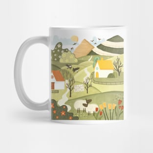 Lovely nature meadow landscape Mug